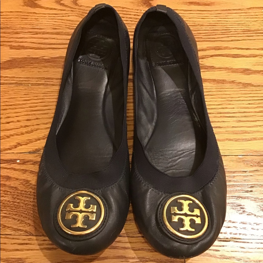 Navy Tory Burch flats